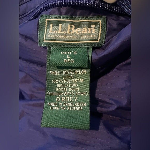 L.L. Bean reversible down puffer vest - Picture 7 of 8